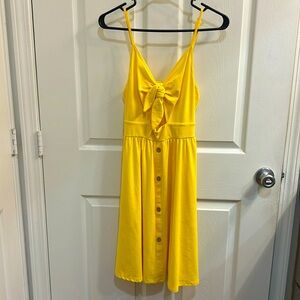Yellow cute summer dress, size S